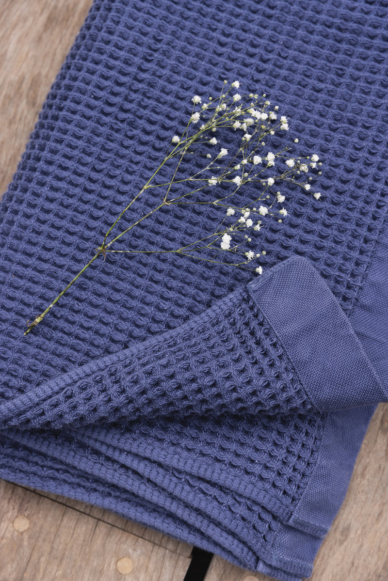 Waffle Towel Collection, Blue