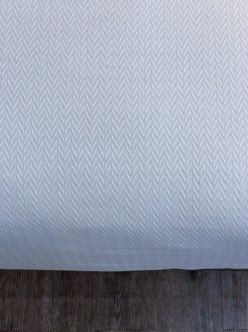 Herringbone Blanket, White