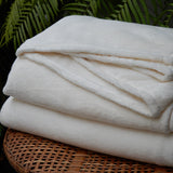 Fleece Blanket, Cream