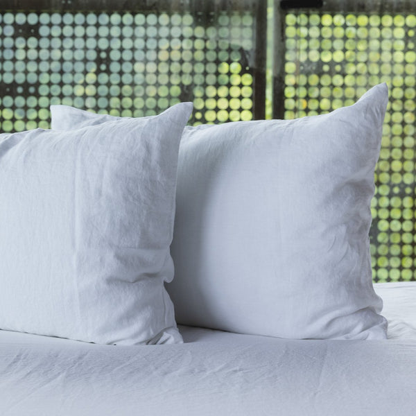 Linen Pillowcase Set, White